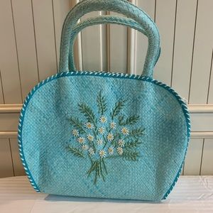 Lulu Guinness Daisy Beach/Summer Tote Bag.